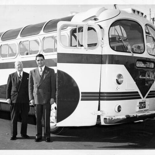 [Glass top Golden Gate Tours sightseers bus]
