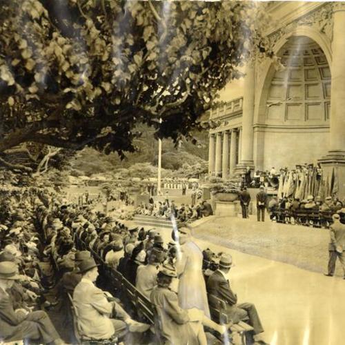 [Flag Day celebration at the music concourse in Golden Gate Park]