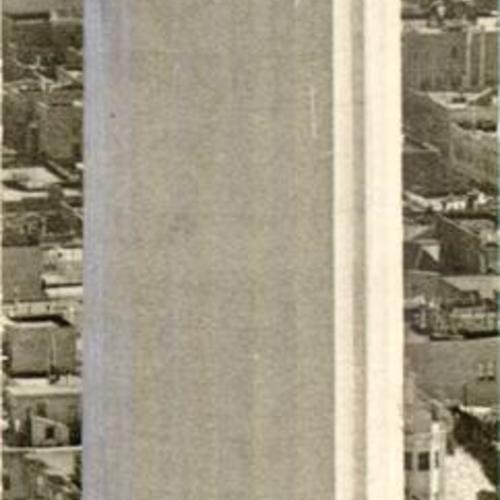 [Coit Tower while under construction]