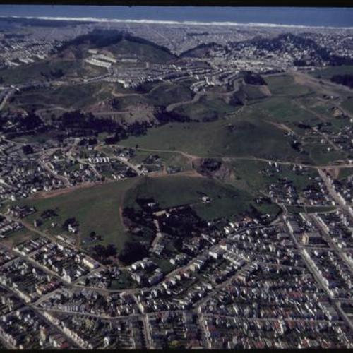 Diamond Heights aerial photo