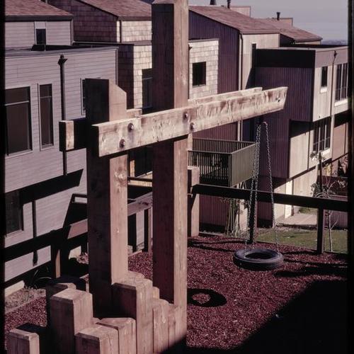 Diamond Heights apartments and townhouses play structure