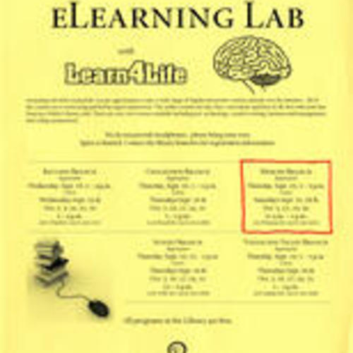 eLearning Lab with Learn4Life flyer