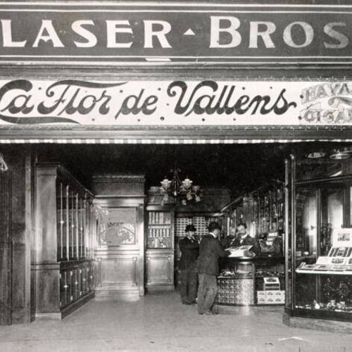 [First Glaser Brother's cigar factory]