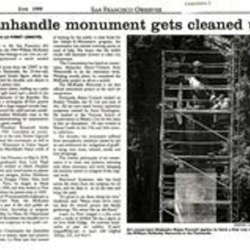 Panhandle Monument Gets..., SF Observer, Jun. 1999