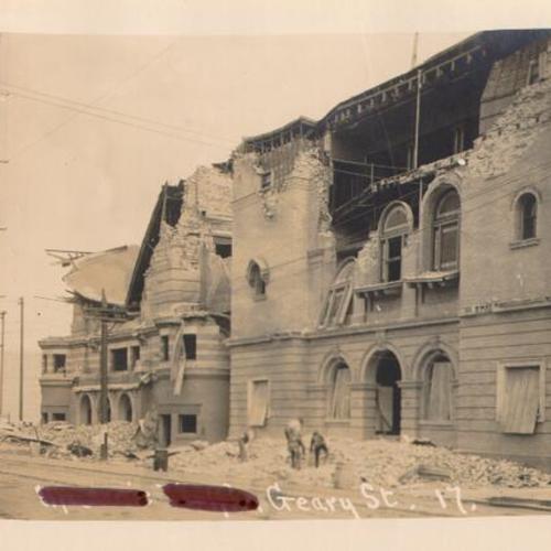[Scottish Rite Temple after the 1906 earthquake]