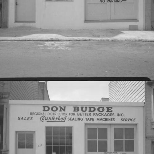 [630 Natoma Street, Don Budge, Regional Distributor for Better Packages, Inc.]
