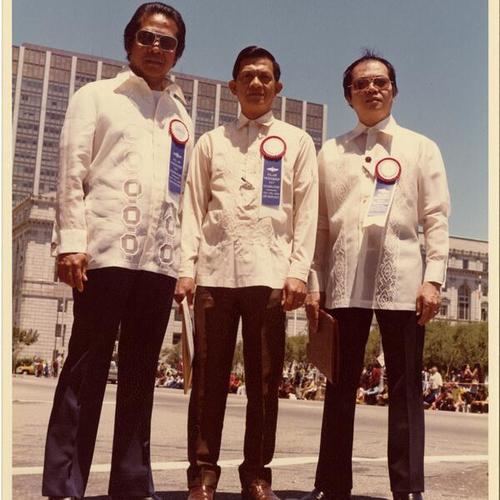[Parade of 200 year bicentennial of U.S. at Civic Center with Ricardo as Grand Marshall of parade]