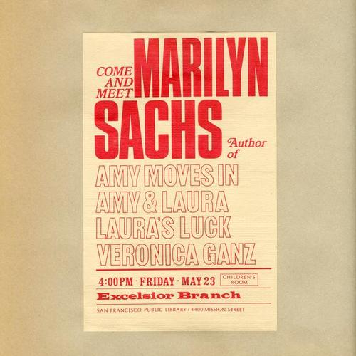Come and Meet Marilyn Sachs