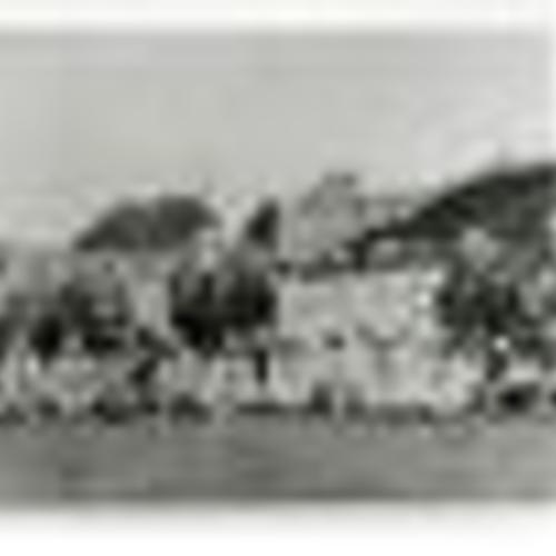 [Panoramic photo of Japanese Northern California Baseball Tournament held by Japanese Businessmen's Association of San Francisco in 1928]