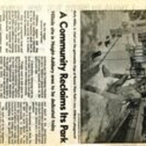 A Community Reclaims..., SF Chronicle, May 1 1990