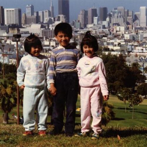 [Bernadette with her siblings at family outing at Dolores Park]