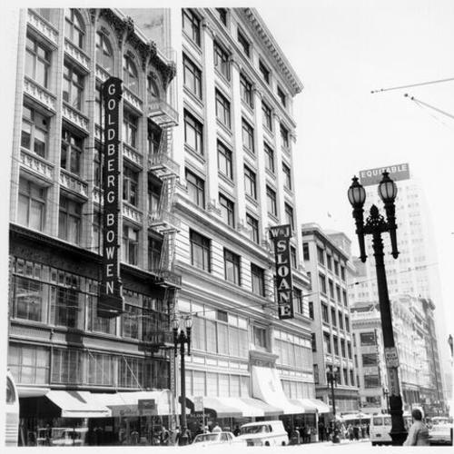 [W & J Sloane store at Grant and Sutter streets]