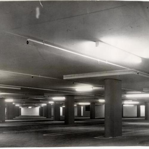 [Interior of Civic Center underground garage]