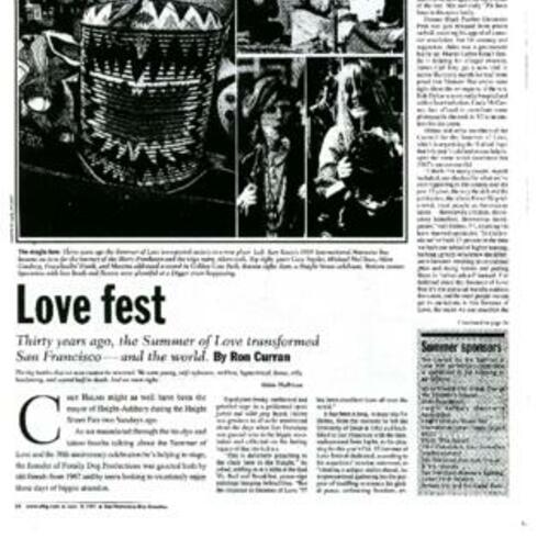 Love Fest, San Francisco Bay Guardian, 1997