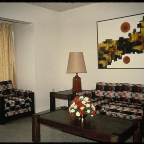 Interior view of apartment living room