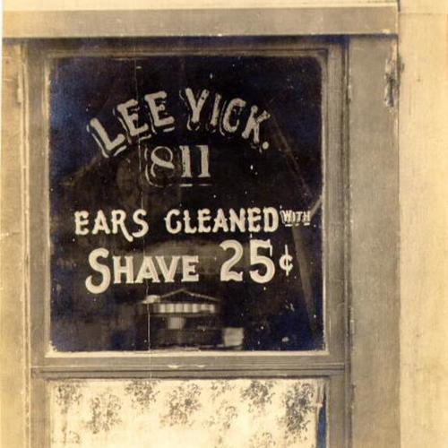 [Lee Yick's barber shop]