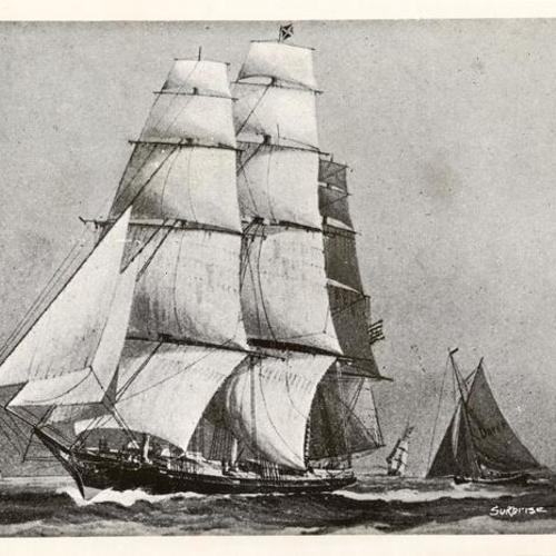 [Painting of Clipper Ship "Surprise"]