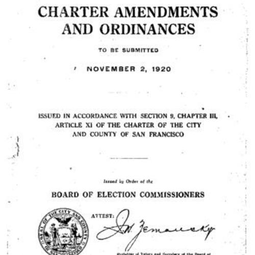 1920-11-02, San Francisco Voter Information Pamphlet