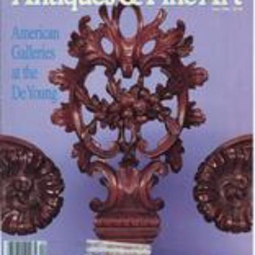California Antiques & Fine Art Magazine's front cover. May 1986
