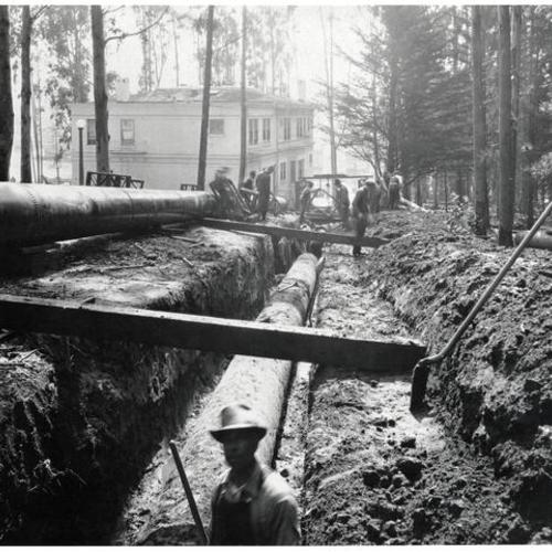 [Construction of pipeline near the Hebrew Orphan Asylum]