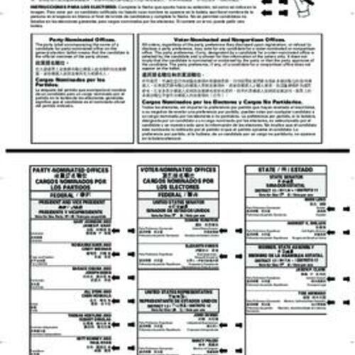 2012-11-06, San Francisco Election Ballots