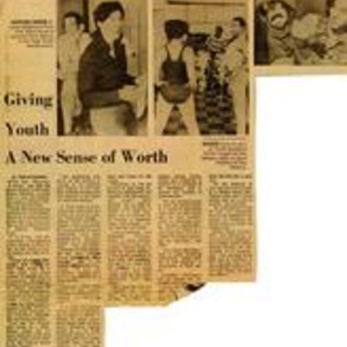 "Giving Youth a New Sense of Worth", S.F. Sunday Examiner and Chronicle, November 19, 1972.