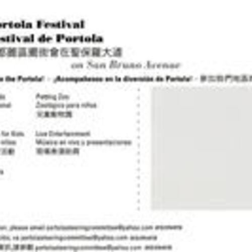 4th Annual Portola Festival postcard (2 of 2)
