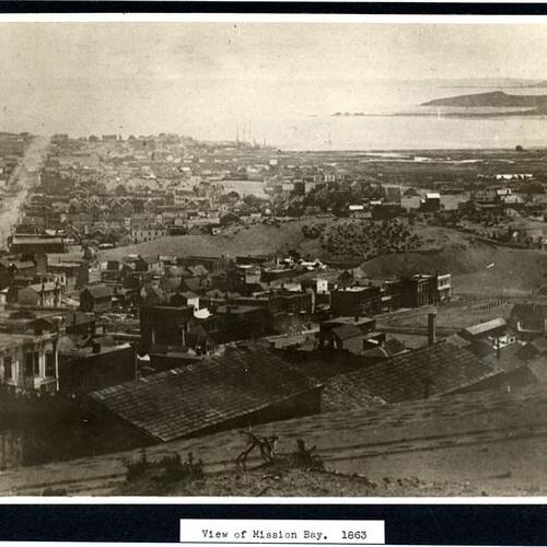 [View of Mission Bay in 1863]