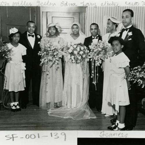 [A wedding at Sutter and Lyon Streets in 1932]