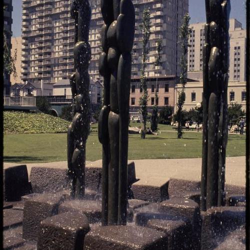 Fountain of Four Seasons by Francois Stahly at Sydney Walton Square