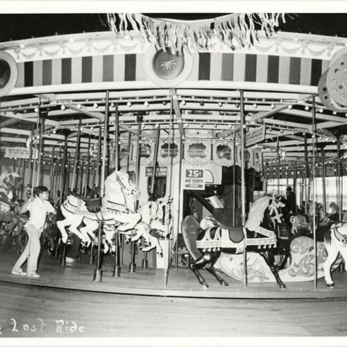 [Last ride on the Merry-Go-Round at Playland at the Beach]