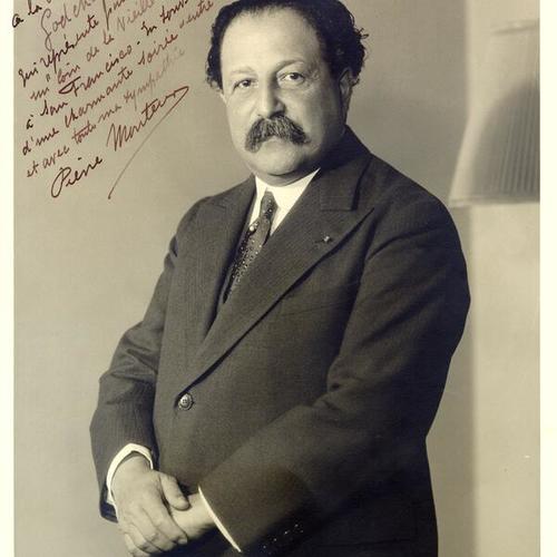 [Pierre Monteux, conductor of the San Francisco Symphony Orchestra]