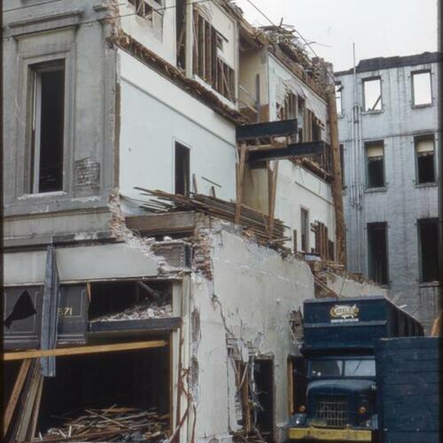 [Montgomery Block demolition, from Washington Street]