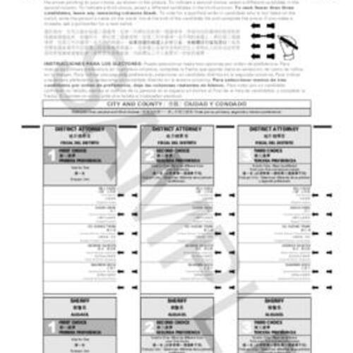 2011-11-08, San Francisco Election Ballots