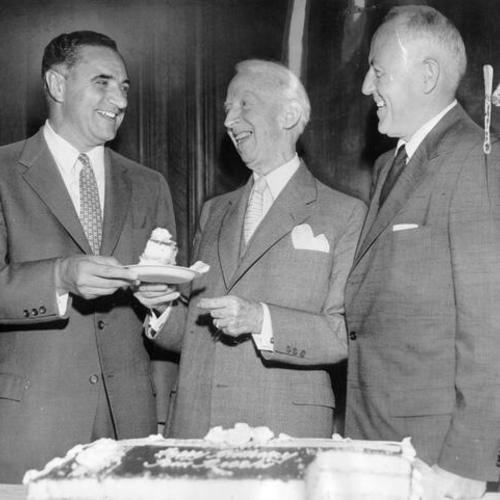 [Chief Administrative Officer Thomas A. Brooks at a reception for his retirement]