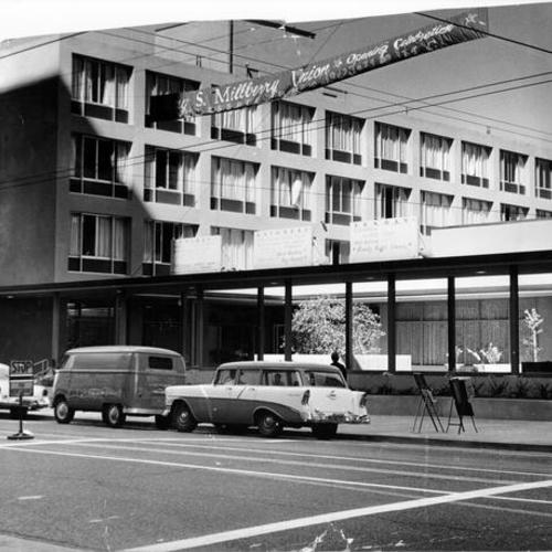 [Exterior of the Guy S. Millberry Student Union at University of California Medical Center]