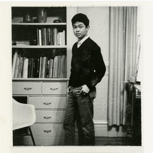 [Tony at a home on Downey Street in 1964]