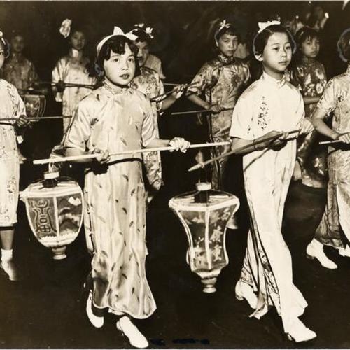 [Students from Commodore Stockton Elementary School participating in a performance]