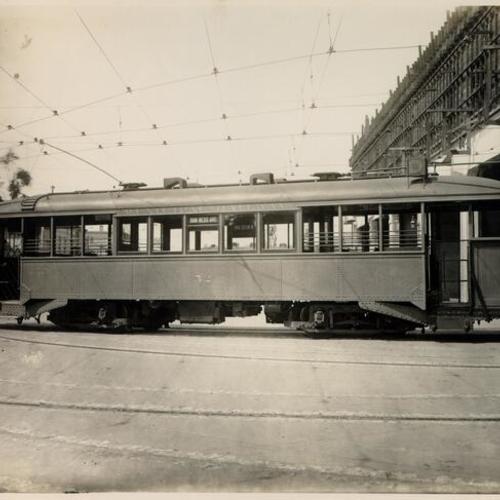 [Municipal Railway D line streetcar]