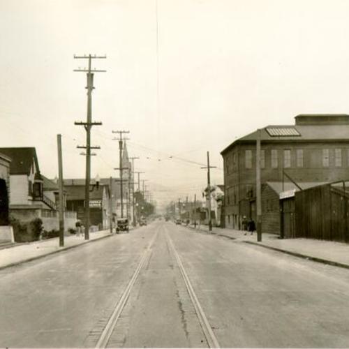 [Army Street looking west at Harrison Street]