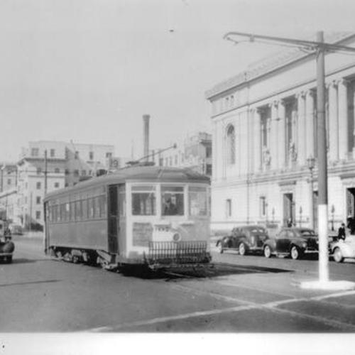 [San Francisco Public Library at the corner of Larkin and McAllister streets]