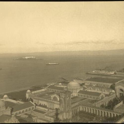 [Aerial Views of Day and Night Exhibit at Panama Pacific International Exposition]