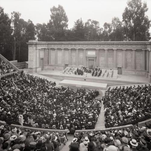 Berkeley Greek Amphitheater during performance