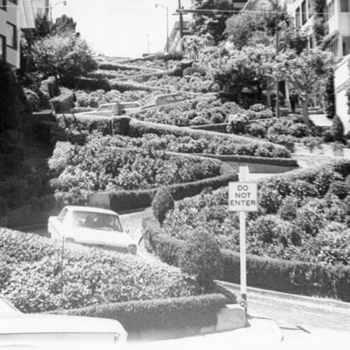 [Lombard Street Hill, between Hyde and Leavenworth streets]