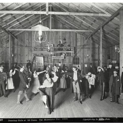 [Dancing girls at '49 camp, Cal. Midwinter Fair, 1894]