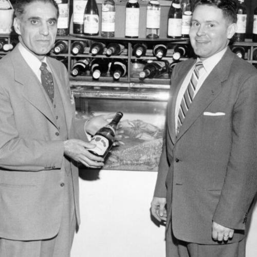 [George Skaff and Bill Monro, owners of the St. Julien Restaurant]