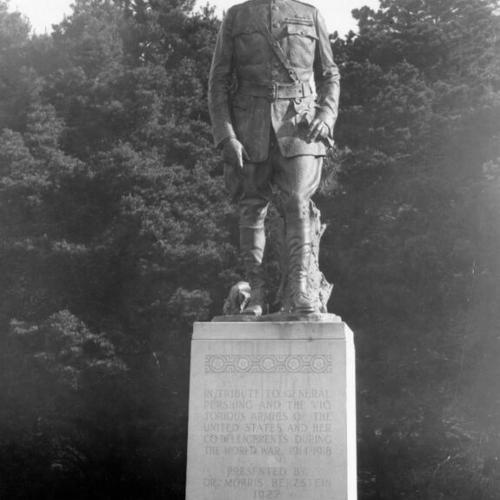 [Statue of General Pershing in Golden Gate Park]