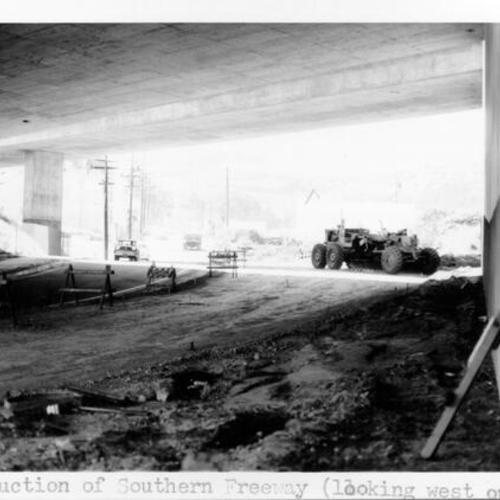 [View of Bosworth Street, looking westward from overpass at Arlington]