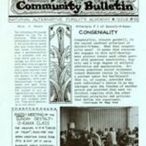 "Congeniality", the Purple Submarine Community Bulletin, Issue #10