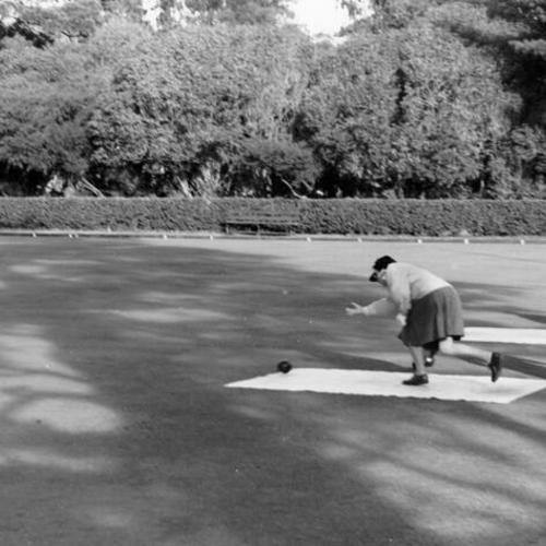 [Bowlers at the Golden Gate Park Bowling Green]